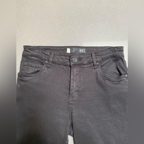 KUT from the Kloth Amy Fray Hem Crop Skinny Jeans Women's size 6 - Picture 4 of 9